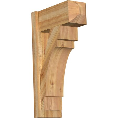 Merced Craftsman Rough Sawn Outlooker, Western Red Cedar, 8W X 18D X 30H